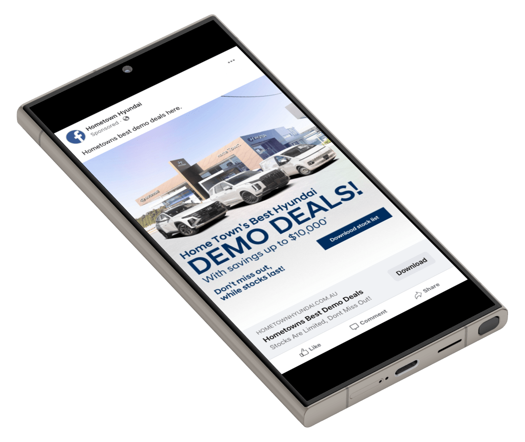 Facebook Ad creative for a Melbourne Hyundai Dealership